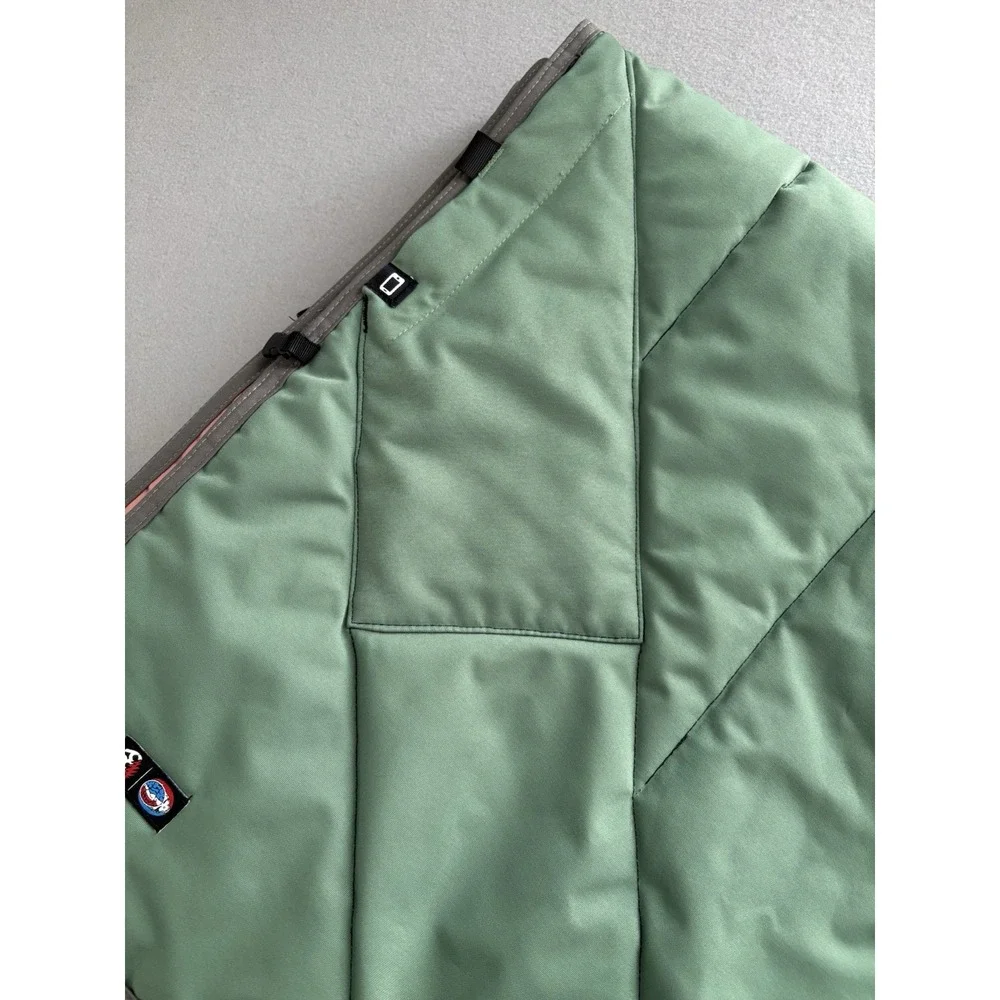 Grateful Dead Terrapin Sunshine Water Resistant PONCHO Poly Shell Hooded RARE